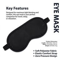 for Women, Light Blocking Polyester Eye Cover for Travel Essentials, Unisex Airplane for Adults