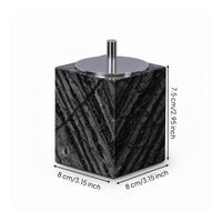 Cotton Swab Holder Compact Jar with Lid Space-Saving for Dressing Table