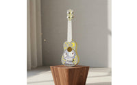 Early Learning Children's Ukulele Nylon Strings Mini 4-String Guitar Lightweight Cartoon Guitar Toy Adjustable Knobs for Children, Toddlers, Beginners
