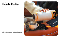 Portable Heating Cup Stainless Steel Liner Kettle Versatile Portable Water Boiler for Commuters