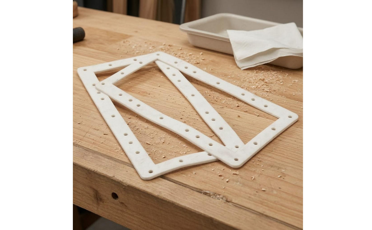 Waterproof Pool Skimmer Gasket Flat Rubber Skimmer Gasket Soft Wall Fitting Rubber Seal Rounded Corners