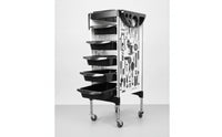 Salon Trolley Cart Swivel Hairdresser Trolley Sturdy Salon Cart with Wheels for Hairdressers, Stylists