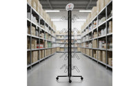 Helmet and Skate Display Stand Powder Coated Metal Helmet Display Rack Space Saving Roller Skate Storage Rack for Garage