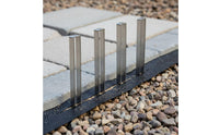 4 Pieces Garden Arch Anchor Easy to Install U-Shaped Ground Stake Pointed Tip Design Heavy-Duty Ground Anchor for Gardeners, Campers, Camping, Outdoor