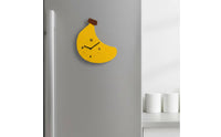 Silent Banana Wall Clock Decorative Cartoon Banana Wall Clock Operated Home Decor for Kitchen