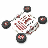 Parts Kit Construction 1/12 Scale RC Car Metal Upgrade Kit Extends Service Life RC Car Metal Axle and Shock Absorption Parts for MN82 LC79 MN78