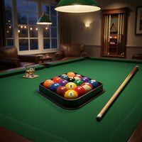 Rounded-Corner 9-Ball Rhombus Rack Single-Piece Nine-Ball Rack Slimline Table Game Accessory Unobstructed Frame