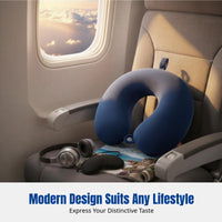 Viscoelastic Foam U-Shaped Neck Pillow, Ergonomic Support, Portable for Travel, Office Nap, Home, Elderly, Multiple Colors