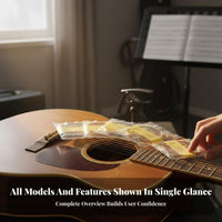 Phosphor Copper Winding Folk Guitar String Anti-Rust Coating Folk Guitar Strings Deep and Rich Tone for Guitarists, Musicians, Home Studio