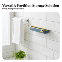 Drilltool-Less Installation Adhesive Slipper Rack No Drilling Required Adhesive Slipper Holder Cumulus Shape Shoe Storage Contrast Color Design for Renters, Homeowners, Students, Bathroom, Entryway, Small Areas, Dorm Room