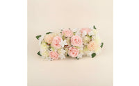 Artificial Flower Garland Silk Rose Flower Garland Floral Runner with Plastic Backing Faux Decorations Luxuriant