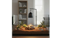 Adjustable Terrarium Light Stand Metal Frame Terrarium Heat Lamp Floor Stand Heat Lamp Holder Stable Base Pet Lighting