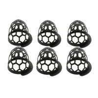 6 Pieces Plastic Billiard Table Pocket with Mounting Base Easy to Install Billiard Net Basket Practical Pool Table Net Basket Lightweight for Children