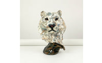 Creature Bust Figurine Carved Abstract Bust Sculpture Hand Finished Tabletop Ornament for Homeowners, Bookshelf