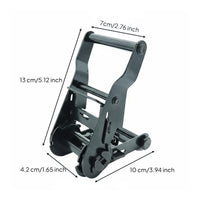 Adjustable Tension Ratchet Buckle Heavy Duty Cargo Lashing Tightener High Strength for Truckers, Movers, Trucking