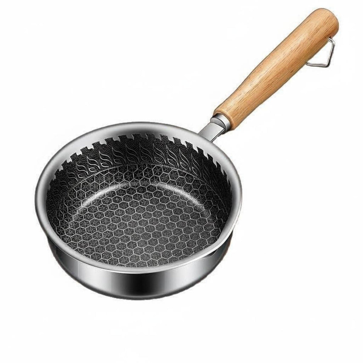 Non Pan Thickened Bottom Single Egg Frying Pan Precision Pouring Edge Design Skillet for Kitchen