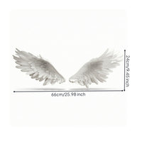 Angel Feathered Plumes Wall Decor Easy to Hang Wing Wall Modern Decor Angel Feathered Plumes Sculpture for Bedroom