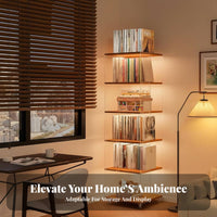With Wheels Rolling Bookcase Mobile Design Multi-Tier Rolling Rack Transparent Panels Storage Shelf Space Saving for Collectors, Homeowners, Living Room, Bedroom, Small Areas, Classroom
