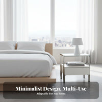 Modernist Design Cylindrical Bedside Table Modern Minimalist Nightstand designer visual design Side Cabinet Space-Saving for Apartment Dwellers, residents, Adults, Bedroom, Small compact areas, Living Room, Home Office