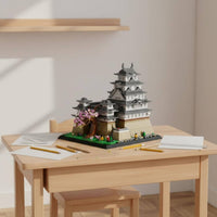 1866 Pieces Detailed Detailed Model Himeji Castle Building Set Great Gift Japanese Castle Block Model Architecture Collection for Adults