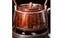 Copper Kettle Compact Tea Kettle Artisanal Vessel for Collectors