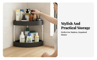 Mobile with Wheels Triangular Corner Trolley Space-Saving Design Household Storage Multi-Purpose Rolling Shelf Large Capacity for Apartment Dwellers, Homeowners, Students, Bathroom, Narrow Areas, Kitchen, Living Room