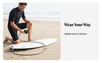 9ft Wave Leash All-Gender Wave Board Leg Rope Knee Cuff Wave Leash Double Rotating Joint 7mm Wave Ing Tether Flexible Connector