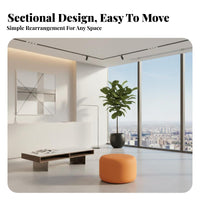 Organic Shape Sectional Sofa Set Creative Shape Armless Lounge Set Configurable Design Lasting Comfort for Interior Designers