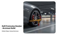 Car Wheel Lock Easy Installation Wheel Lock Visual Deterrent Anti-Burglary Tire Boot for Street Parking, Long-Term Storage