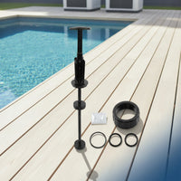 Direct Replacement Piston Shaft Assembly Compatible Piston Shaft with O-Rings Threaded for Pool Filter