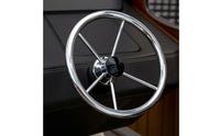 Stainless Steel Boat Steering Wheel Corrosion-Resistant Marine Steering Wheel Rustproof Universal for Boats