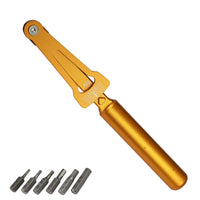 Precision Cycle Tension Wrench with Hex Bits Long-Lasting Pre-Adjusted Tension Wrench Portable Compact for Cyclists, Mechanics, Workshop