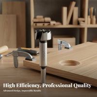 Self-Centering Multi-Tooth Wood Drill Bit Splinter-without Cutting Woodworking Hinge Boring Bit Clean Cut for Woodworkers, Carpenters