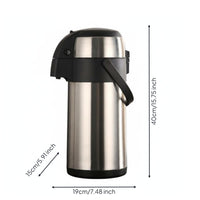 Air Pump Insulated Jug  Large Capacity Hot and Cold Water Pot Double Wall Insulation Household Storage