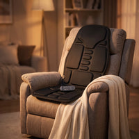 Massage Seat Cushion with Heat Heated Massage Chair Pad Vibrating for Drivers, Office Workers, Home Recliner