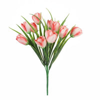Artificial tulip Bouquet Fake Bloom Flower Bunch Bright Hues Home Decoration for Brides, Event Planners, Wedding, Dining Table, Office