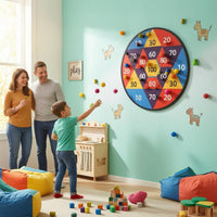Concentric Zones Ball Toss Target Mat Large Numbers Scoring Target Cloth Bold Border Outdoor Game Flat for Parents, Children, Parent-Child Activities