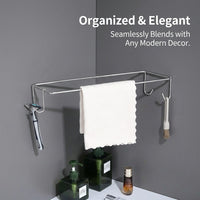 Sink Corner Shelf Wall Mounted for Living Room and Kitchen, No Drill 201 Stainless Steel Storage for Students, Small Triangle with Sleek Design