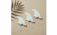 3 Pieces Fiberglass Reinforced Standard Surfboard Fins Lightweight 3 Piece Wave-Riding Fins Watersports Accessory for Surfers