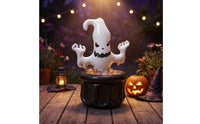 Leak-Proof PVC Ghost Ice Bucket Lightweight Ghost Ice Bucket Black and White Halloween Drink Cooler Easy to Inflate