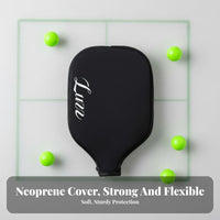 Pickleball Paddle Cover Scuff-Resistant Pickleball Racket Sleeve Neoprene Paddle Protector Long-Lasting Zippered Racket Case