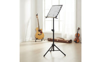 Music Stand Tripod Base Heavy Duty Perforated Music Stand Effortless to Store for Artists, Students, Stage, Rehearsal, Practice Room