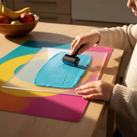 Reusable Gel Printing Plate Transparent Monoprinting Gel Plate Clear Easy to Use for Classroom