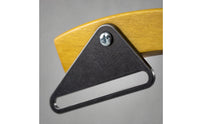 Rims Knock & Board Curved Wood Block with Mounting Plates Wooden Drum Accessory for Drummers, Percussionists, Recording Studio, Practice