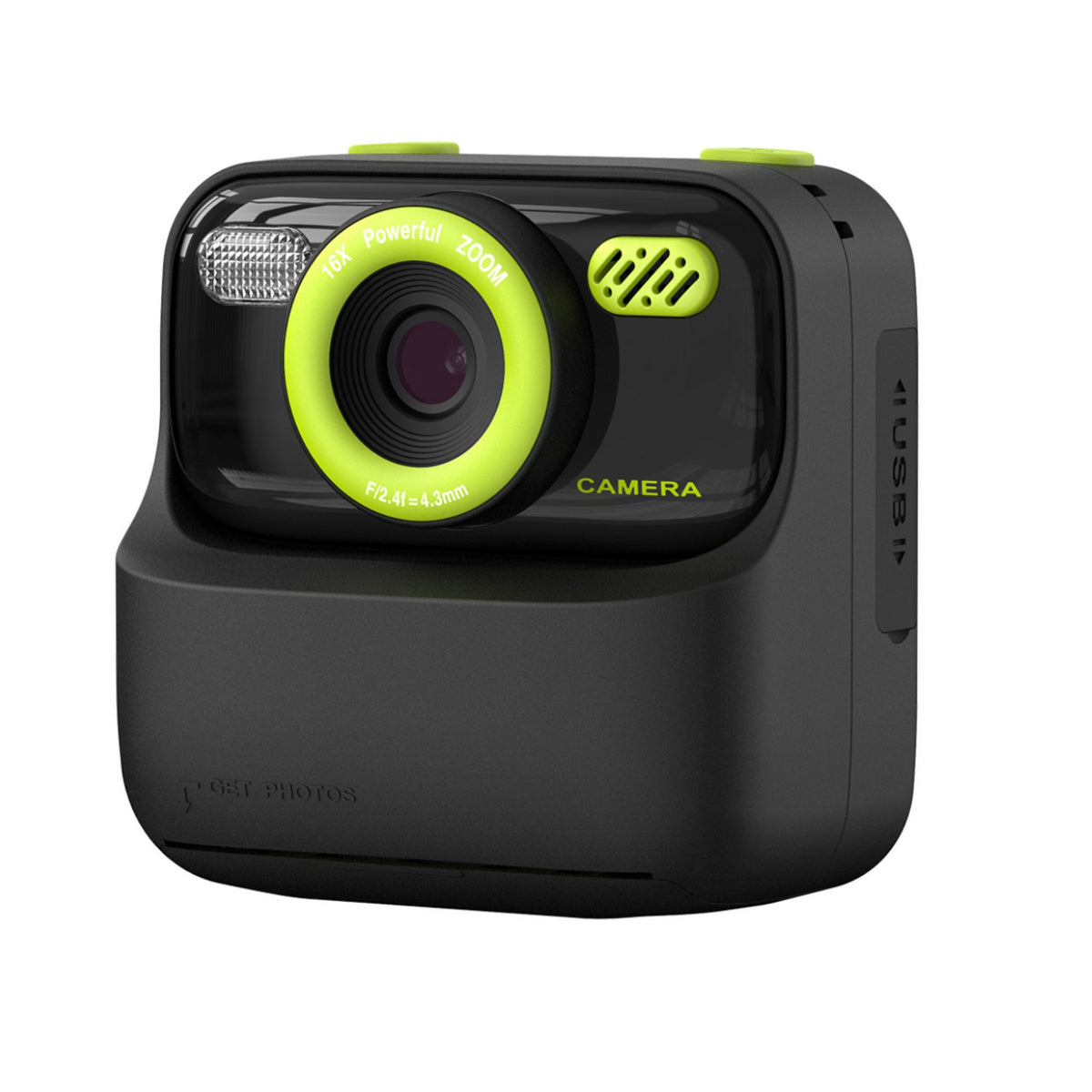 Selfie Kids Instant Print Camera Handheld Two-lensLens Camera Compact Portable for Beginners, Toddlers, Creative Play, Travel, Parties