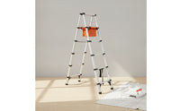Foldable Double-Sided Step Ladder Portable Folding Step Ladder Compact Stable for Home