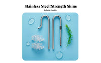Stainless Steel Lily Rust Resistant Aquarium Inflow Outflow Mirror Polished Aquatic System Pipe Set with Skimmer for Aquascapers