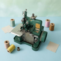 Metal Body Electric Overlock Sewing Machine Built-in Handwheel Tabletop Overlock Machine Seam Finishing Compact
