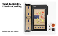 Portable Foldable Basketball Tactic Board Rewritable Basketball Board Reusable for Players, Courtside