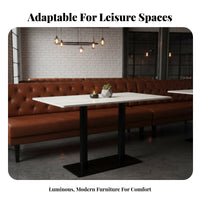 Minimalist Design Dining Booth Set Long-Lasting Construction Cafe Furniture Easy to Clean Restaurant Seating Scratch-Resistant Tabletop for Interior Designers, Business Owners, Milk Tea Shops, Restaurants, Cafes, Lounge Areas